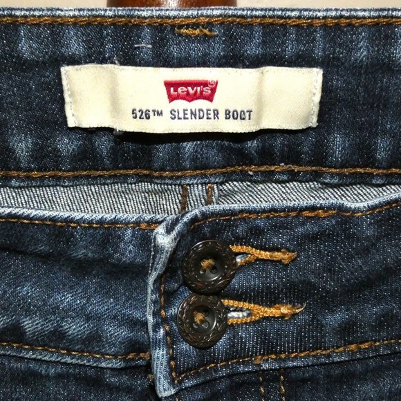 Levi's 526 Slender Boot Stretch Denim Bootcut Jeans - Picture 3 of 7